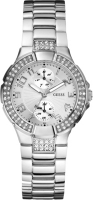 GUESS W12638L1 stainless steel stone-set watch