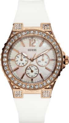GUESS W16577L1 stainless steel stone-set watch
