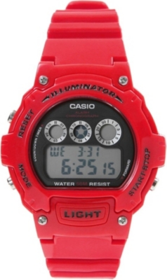 CASIO W214HC4AVEF resin digital chronograph watch