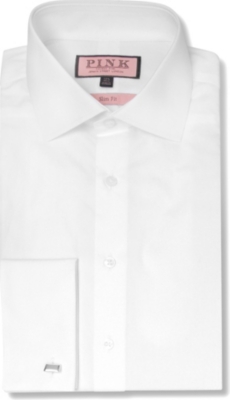 THOMAS PINK Emmanuel slim fit double cuff shirt