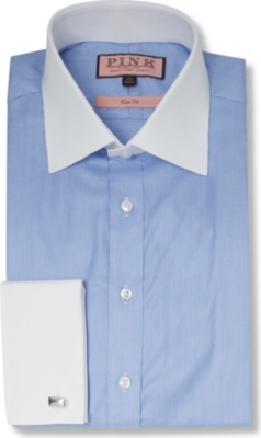 THOMAS PINK Bishop slim fit double cuff shirt