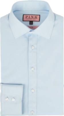 THOMAS PINK Slim-fit single-cuff poplin shirt