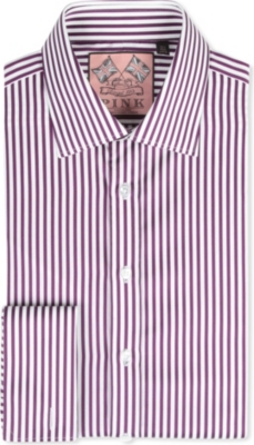 THOMAS PINK Algernon slim-fit double-cuff shirt