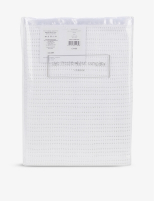 THE LITTLE WHITE COMPANY: Cellular cotton cot blanket