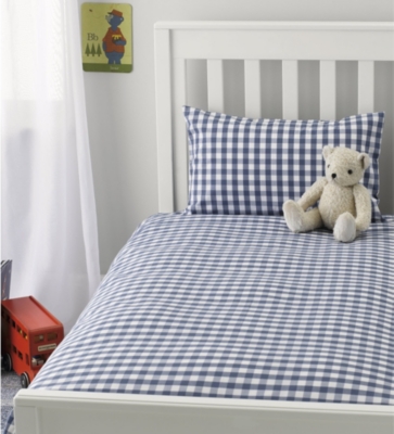 The Little White Company Gingham Cot Bed Duvet Cover On Popscreen