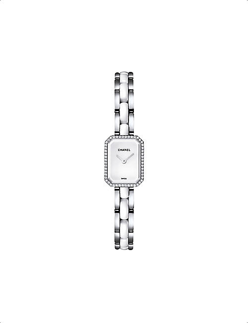 CHANEL: H2132 Première ceramic steel, lacquer and 0.26ct diamond quartz watch