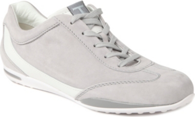 TODS T SPORT Alla Urban suede and leather trainers