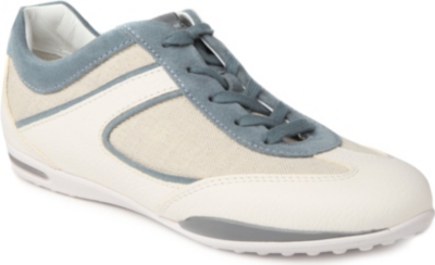 TODS T SPORT Alla Act Leg canvas and suede trainers
