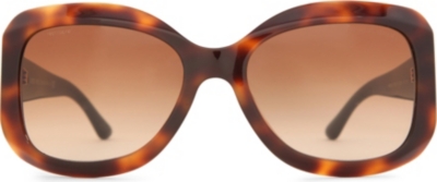 GIORGIO ARMANI Timeless Elegance tortoiseshell square-frame sunglasses