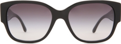 GIORGIO ARMANI Beaded-arm square-frame sunglasses