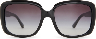 EMPORIO ARMANI Black square-framed sunglasses