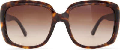 EMPORIO ARMANI Havana square-frame sunglasses