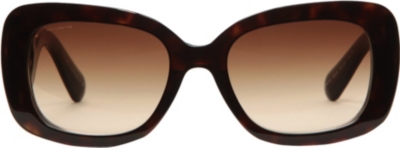 PRADA Tortoiseshell square-frame sunglasses