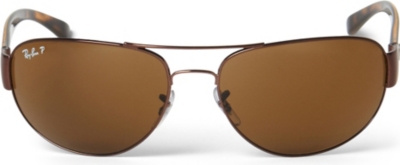 RAY-BAN D-frame polarized sunglasses