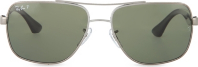 RAY-BAN D-frame polarized sunglasses