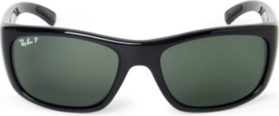 RAY-BAN Polarized wraparound sunglasses