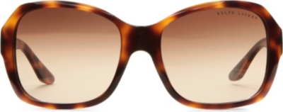 RALPH LAUREN Tortoiseshell square-frame sunglasses
