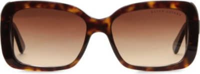 RALPH LAUREN Tortoiseshell square-frame sunglasses