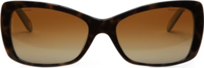 TIFFANY Tortoiseshell square-frame sunglasses