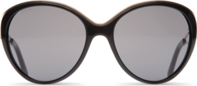 VERSACE Logo-detailed round-frame sunglasses