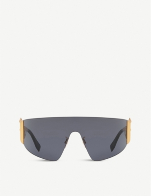 FF0382 metal and acetate wraparound sunglasses(8442913)