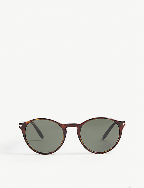 PERSOL: PO3092 phantos-frame Havana sunglasses