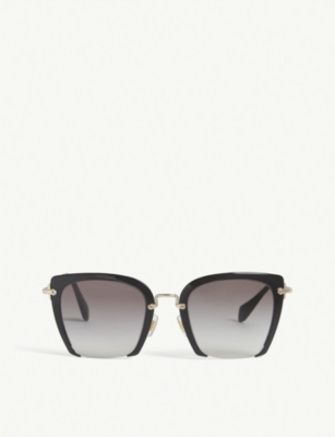 MIU MIU: MU52RS Rasoir square-frame sunglasses