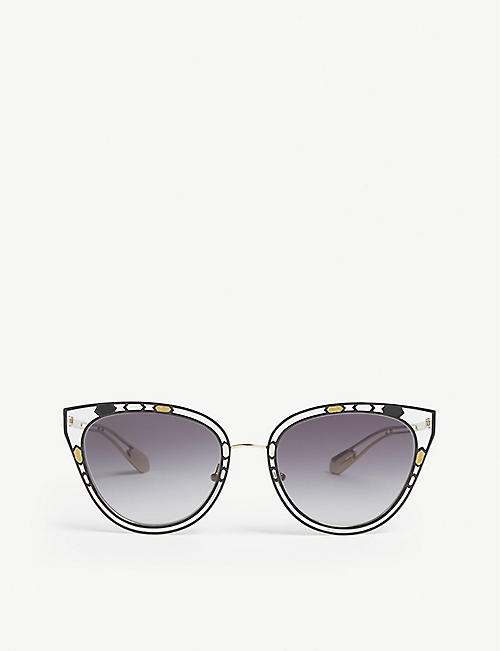 BVLGARI: Bv6104 cat-eye frame sunglasses
