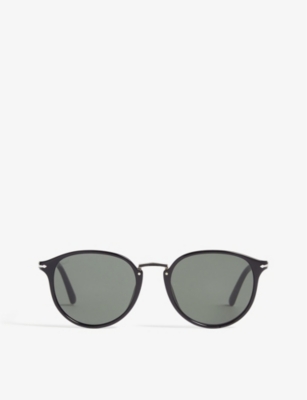 PERSOL: Po3210s oval-frame sunglasses