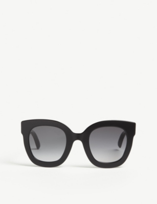 GUCCI: Gg0208 oval-frame sunglasses