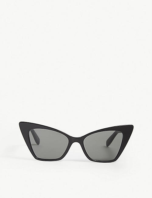 SAINT LAURENT: New Wave SL244 Victoire cat-eye frame sunglasses