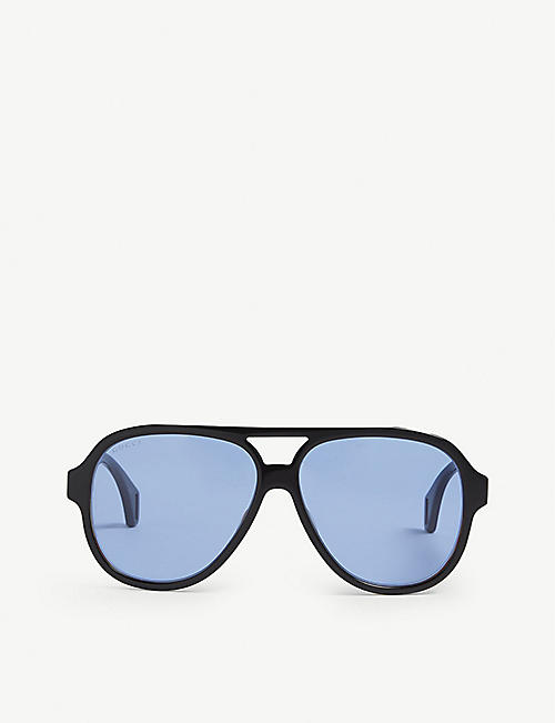 GUCCI: Pilot frame sunglasses