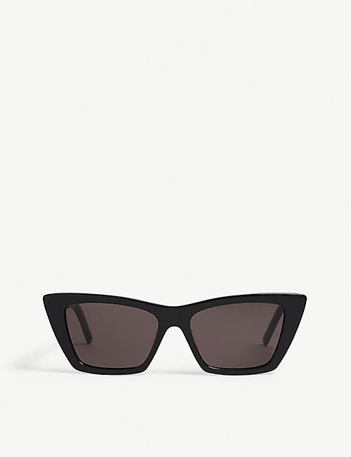 SAINT LAURENT: Mica cat-eye frame acetate sunglasses