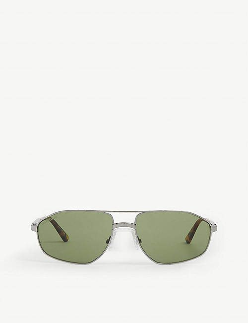 BALENCIAGA: BB0012S irregular-frame sunglasses