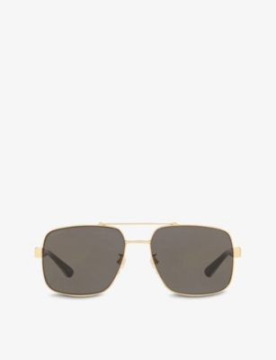 GUCCI: GG0529S 60 acetate rectangular-frame sunglasses