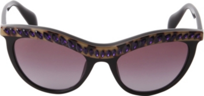 PRADA PR04PS tortoise shell cats eye sunglasses