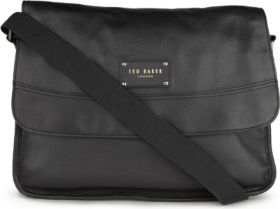 TED BAKER Leather messenger bag