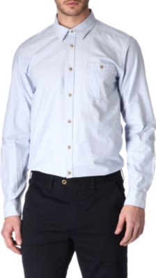 TED BAKER Ewonbee striped single-cuff shirt