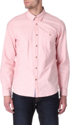 TED BAKER Ewonbee striped single-cuff shirt