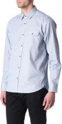 TED BAKER Micro-checked shirt