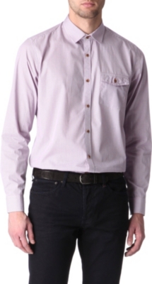 TED BAKER Micro-checked shirt