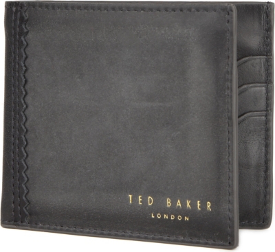 TED BAKER Vachtta bifold polished leather wallet