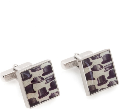 TED BAKER Novcuff hat print cufflinks