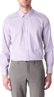 TED BAKER Redfri satin-stripe shirt
