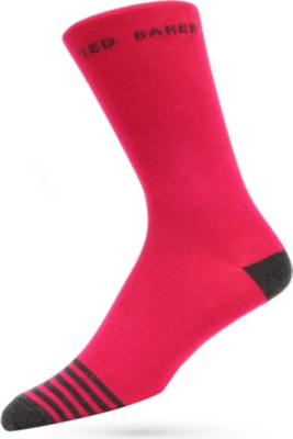 TED BAKER Stripe-detail socks