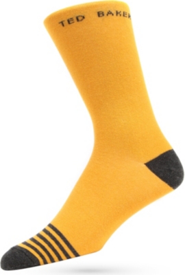 TED BAKER Stripe-detail socks