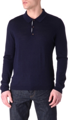 TED BAKER Knitted polo jumper