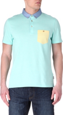 TED BAKER Contrast pocket polo