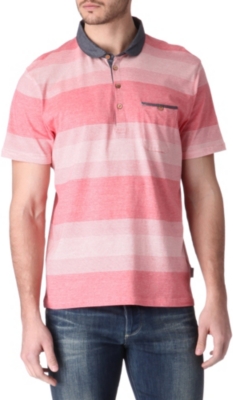 TED BAKER Wedidit curved-collar polo shirt