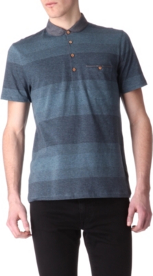 TED BAKER Wedidit curved-collar polo shirt